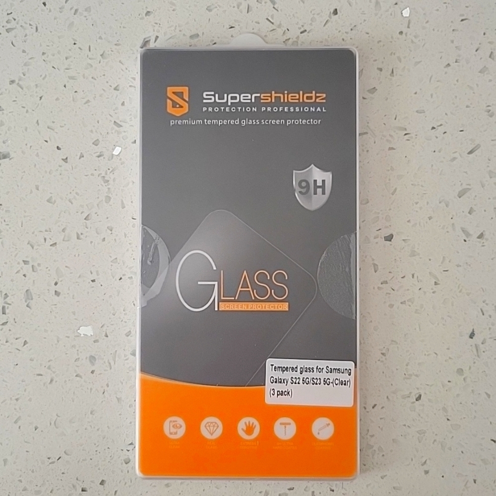 "Supershieldz" Tempered Glass for Galaxy S22 5G/S23 5G